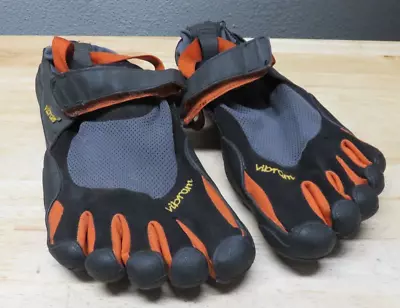 Vibram Men's KSO Fivefingers Shoes Black Orange EU 41 US 9.5 M1485 USED • $39.99