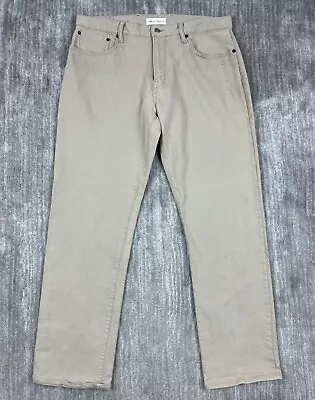 Gap 1969 Jeans Mens 36x32 Beige Straight Standard Pants • $12.99