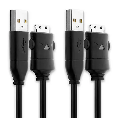 £24.90 • Buy 2x MP3 Player USB Cable For Samsung YP-K5 YP-S5 YP-K3 YP-Q3 YP-T10 Black