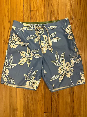 J.CREW Swim Trunks Board Shorts (Men's Size 34) Light Blue Floral • $20