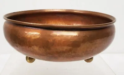 Antique Wiener Werkstatte Arts And Crafts Hammered Copper Bowl Heichlinger • $300