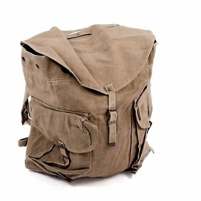 Original Italian Army Vintage Rucksack Mountain Big Canvas Bag XL Size • $45.90