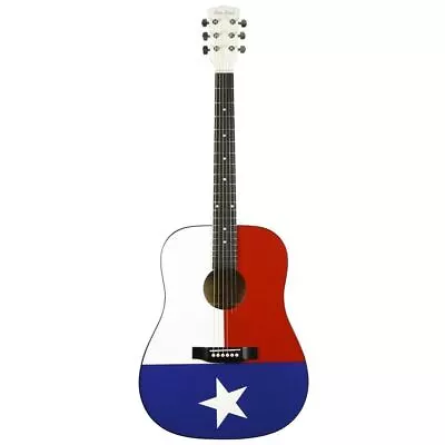 Main Street Dreadnought Acoustic Spruce Top Guitar Texas Flag MATXF • $149.99