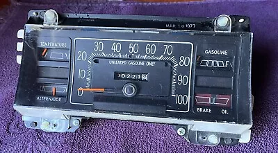 1977 1978 Aspen Volare Roadrunner RT NOS MoPar Woodgrain INSTRUMENT CLUSTER Assy • $425