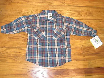 Boutique Mulberribush 100 Percent Cotton Plaid Shirt - Boy's 18 Months - NWT • $13.95