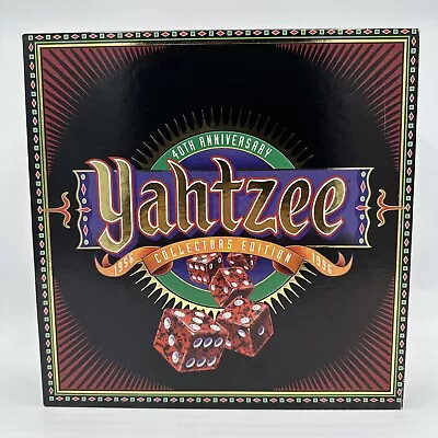 Vtg. YAHTZEE 40th Anniversary Collectors Edition Dice Game Milton Bradley 1995 • $29.95