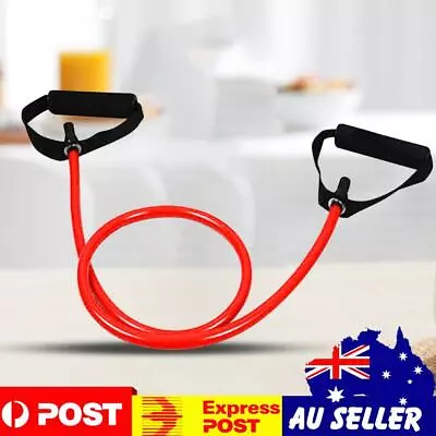 Resistance Bands With Handles Elastic Exercise Bands Exercise Cord (Red 15LB) • $8.49