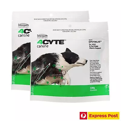 4CYTE Canine Joint Support For Dogs 2 X 100g On Sale • $145