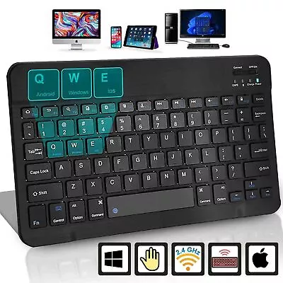 PEICHENG Universal Bluetooth Slim Keyboard For Android Windows IOS Tablet Laptop • $10.98