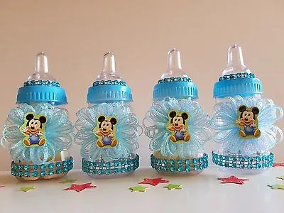 Mickey Mouse | Set Of 12 Bottles Favors | Baby Shower Decorations | It's A Boy • $18.99