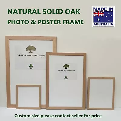 Oak Photo Frame Oak Picture Frame AO A1 A2 A3 A4 Size 4 Styles Of Frame • $122.90