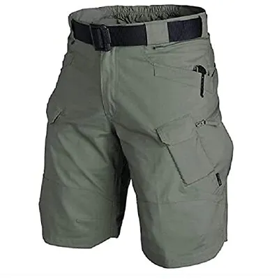 Mens Tactical Shorts 11  Waterproof Cargo Shorts For Men Hiking Fishing • $18.91