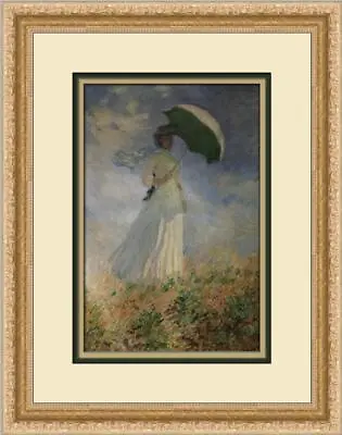 Claude Monet Woman With Umbrella Turned Right Custom Framed Print  • $70