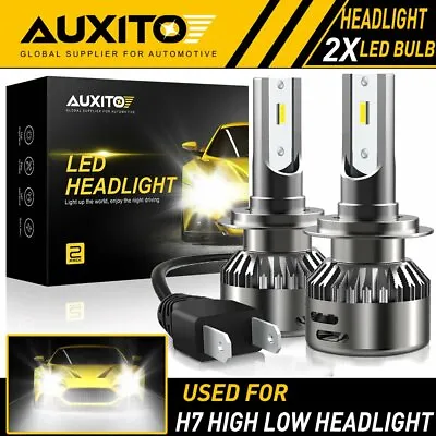 AUXITO H7 LED Headlight Bulbs High Low Beam Super Bright White CANBUS EOA • $19.99