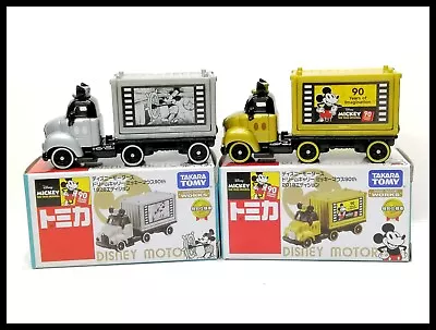 TOMICA DISNEY MOTORS Mickey Mouse 90th 1928 Edition Set Carry Truck TOMY DIECAST • $16.80