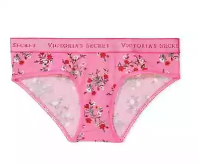Victoria's Secret Sexy Hiphugger Panties Smooth LOGO Hollywood Pink Blossoms NWT • $11.99