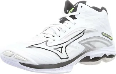 MIZUNO Volleyball Shoes WAVE LIGHTNING Z7 MID V1GA2250 White With Tracking Japan • $121.99