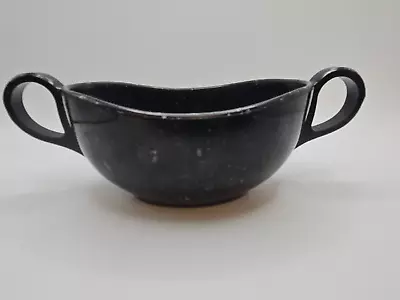 Vintage  BROOKPARK Melmac Black Confetti  Spatter Sugar Bowl McM • $10.99