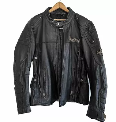 Harley-Davidson Men's Upton Black Leather Jacket With Hoodie Size L • $339