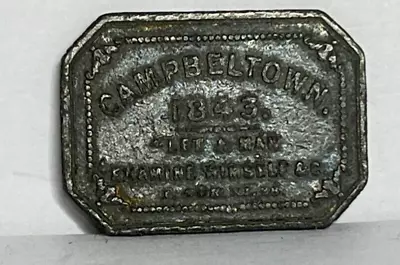 Antique Scottish Communion Token Campbeltown 1843 Bz1242 • £32.70