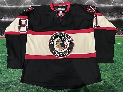 Marion Hossa #81 Chicago Blackhawks Stitched Reebok Jersey Black Sz 52 Preowned • $185.99