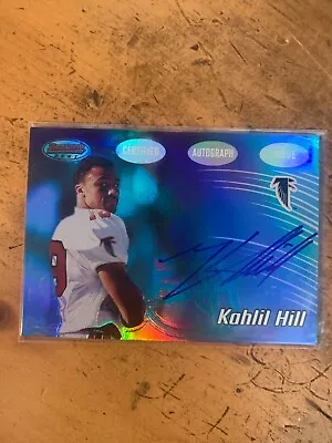 2002 Bowman's Best #145 Kahlil Hill AUTOGRAPH RC • $8