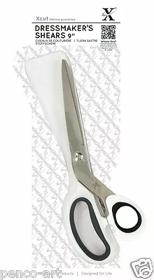 Xcut 9  Large Dressmakers Shears Tailoring Needlework Scissors Soft Grip Handles • £6.99