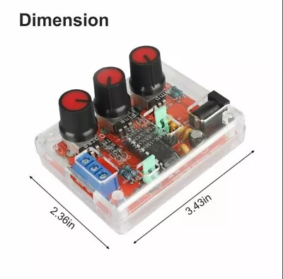 DC Function Signal Generator Sine/Triangle/Square Wave 1Hz – 1MHz With Case • $12.99