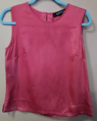 Kasper Women's Size 6 Pink Satin Top Side Zip • $24.95