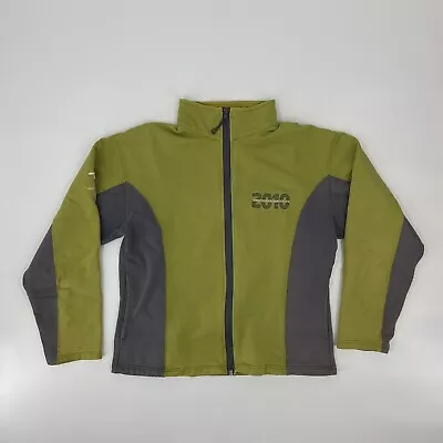 Vancouver Olympics Jacket Womens Medium Green Gray Outdoors Full Zip Fleece Coat • $3.99