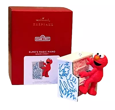 Hallmark 2021 Elmo’s Magic Piano Magic Sound Sesame St Keepsake Xmas Ornament • $19.88