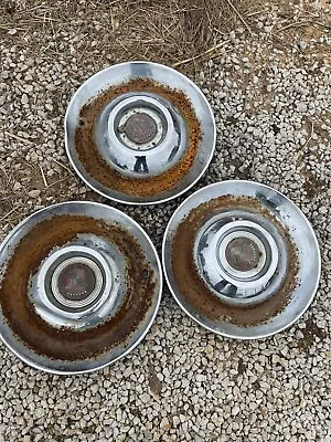 3 Vintage 1947-1953 Cadillac Sombrero Hub Caps • $159.99