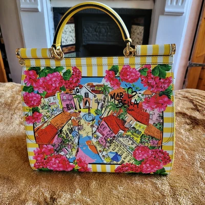 £899 • Buy Dolce & Gabbana Sicily Marbella Top Handle/Shoulder/Crossbody Bag