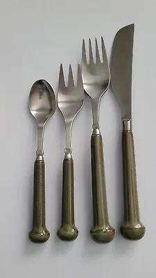 Denby Stainless Flatware Regency Green Xa • $79.95