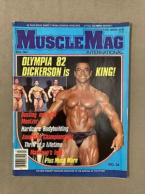 MuscleMag Bodybuilding Magazine / Mr. Olympia Chris Dickerson/ 03-83 • $12.99