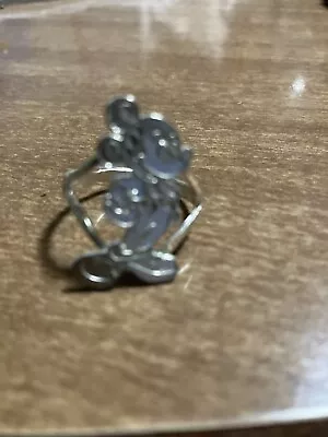 Mickey Mouse Sterling Silver Ring Size 9.5 • $24.99