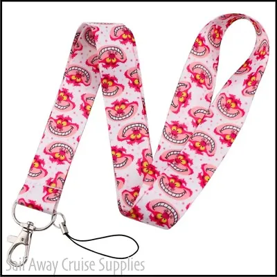 Cheshire Cat  LANYARD.  Key ID Card Holder. WorkTravelCruise. Alice Wonderland • $9.95