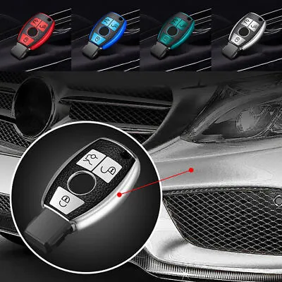 $10.49 • Buy 3-Button Remote Key Fob Cover Case Shell Leather TPU For Mercedes Benz