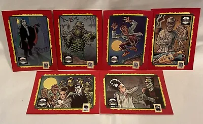 Vintage Universal Monsters Trading Card Treats Set 6 Cards Impel 1991-FREE SHIP • $3.99