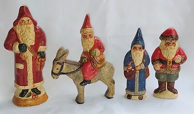 $99 • Buy Vintage 1980s Vaillancourt Folk Art/Estate Santa's X-4.  Rare?  Pre-owned