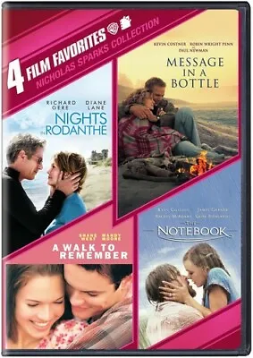 4 Film Favorites: Nicholas Sparks [Message In A Bottle Nights In Rodanthe The  • $5.49