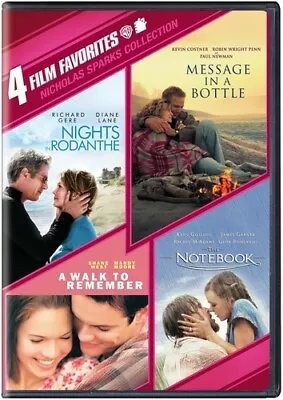 4 Film Favorites: Nicholas Sparks (Message In A Bottle Nights In Rodanthe The • $4.96