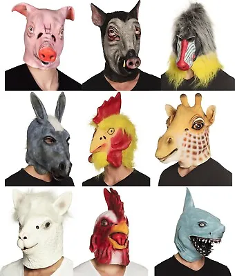 £18.99 • Buy  Latex Full Head Overhead Animal Cosplay Masquerade Fancy Dress Carnival Mask