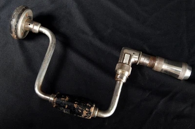 $10 • Buy Vintage MILLERS FALLS  No. 1322 - 10 IN Ratcheting Hand Auger Bit Brace Drill