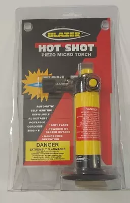 Blazer Hot Shot Piezo Micro Torch -  Automatic Self Igniting Refillable 2500°  • $25