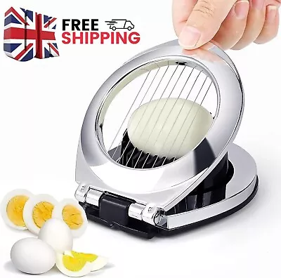 3 Style Stainless Steel Multi-functional Egg Slicer Heavy Duty Hard Boiled Egg • £6.99