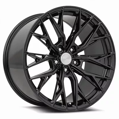 Ground Force GF5 20x10 5x112 +40 Gloss Black Wheels (set Of 4) • $1540