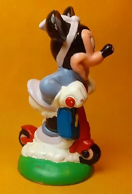 Disney Figurine Minnie Mouse With Scooter PVC Handpaind Figure Toy • £7.29