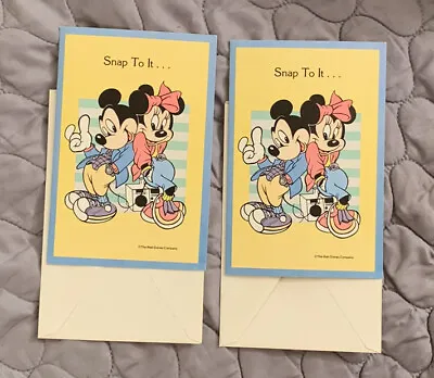 Disney Mickey & Minnie Mouse “Snap To It…”Birthday Card Lot Of 2 Artis • $4.95