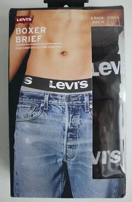 Levi's 4 Pack Solid Boxer Brief - Black Size: Medium • £39.95